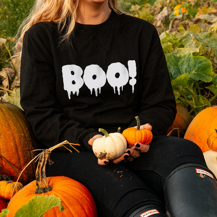 Boo!' Unisex Halloween Sweatshirt Jumper