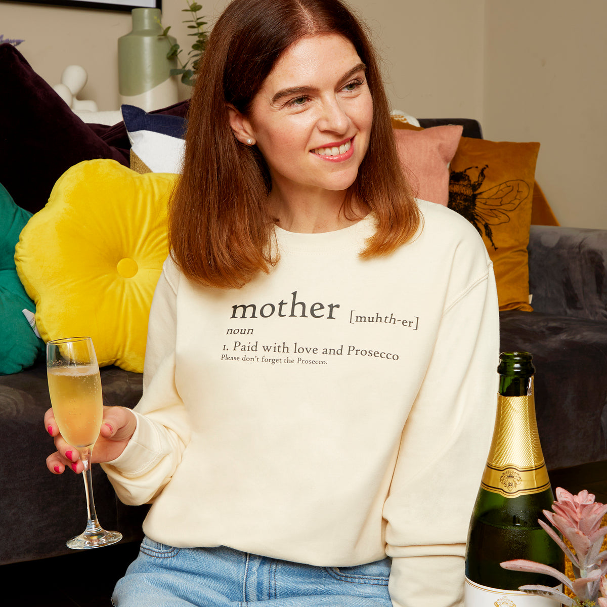 Mother: Paid With Love And Prosecco Sweatshirt