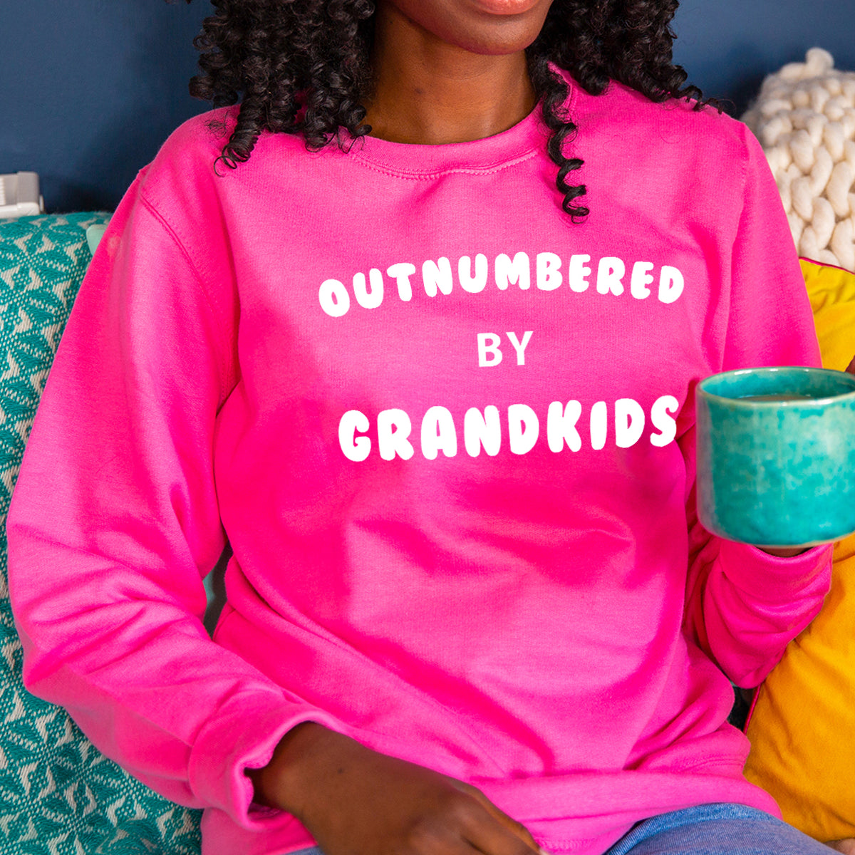 Outnumbered By Grandkids' Grandma Sweatshirt Jumper