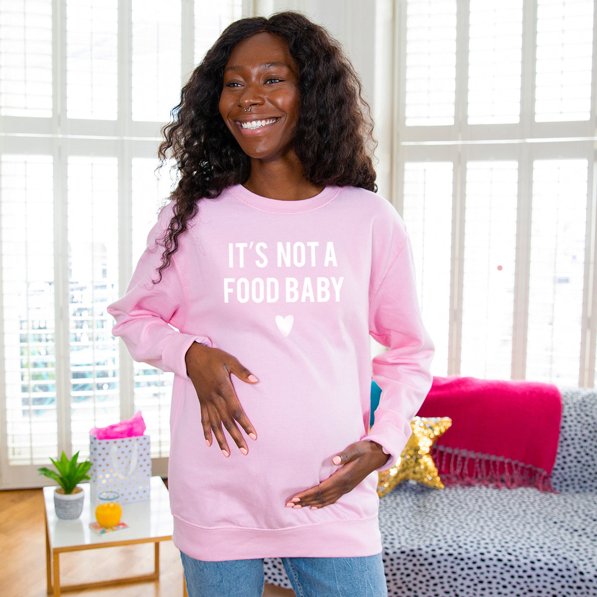 It's Not A Food Baby' Mum To Be Maternity Sweatshirt