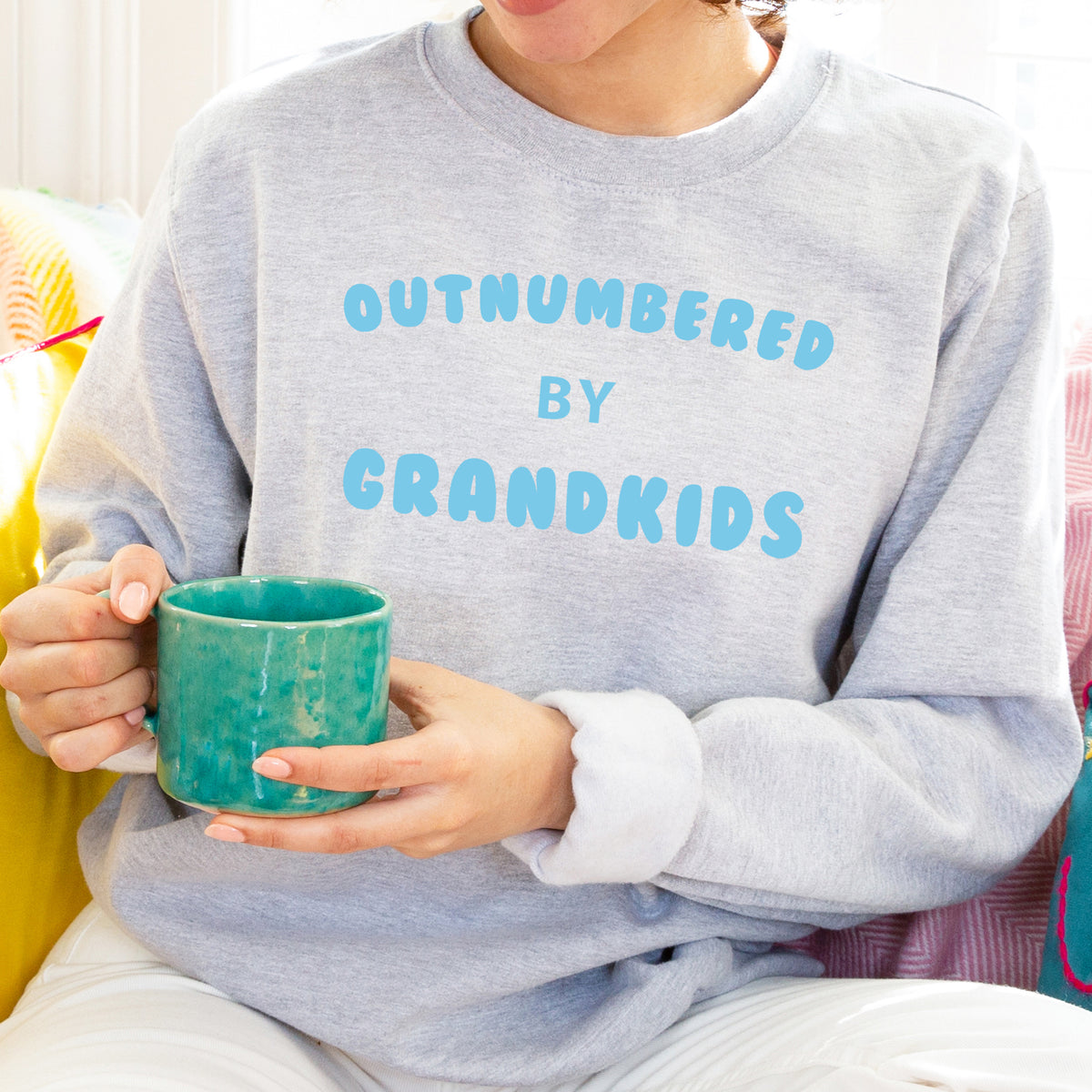 Outnumbered By Grandkids' Grandma Sweatshirt Jumper