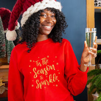 Tis The Season To Sparkle Women's Christmas Jumper