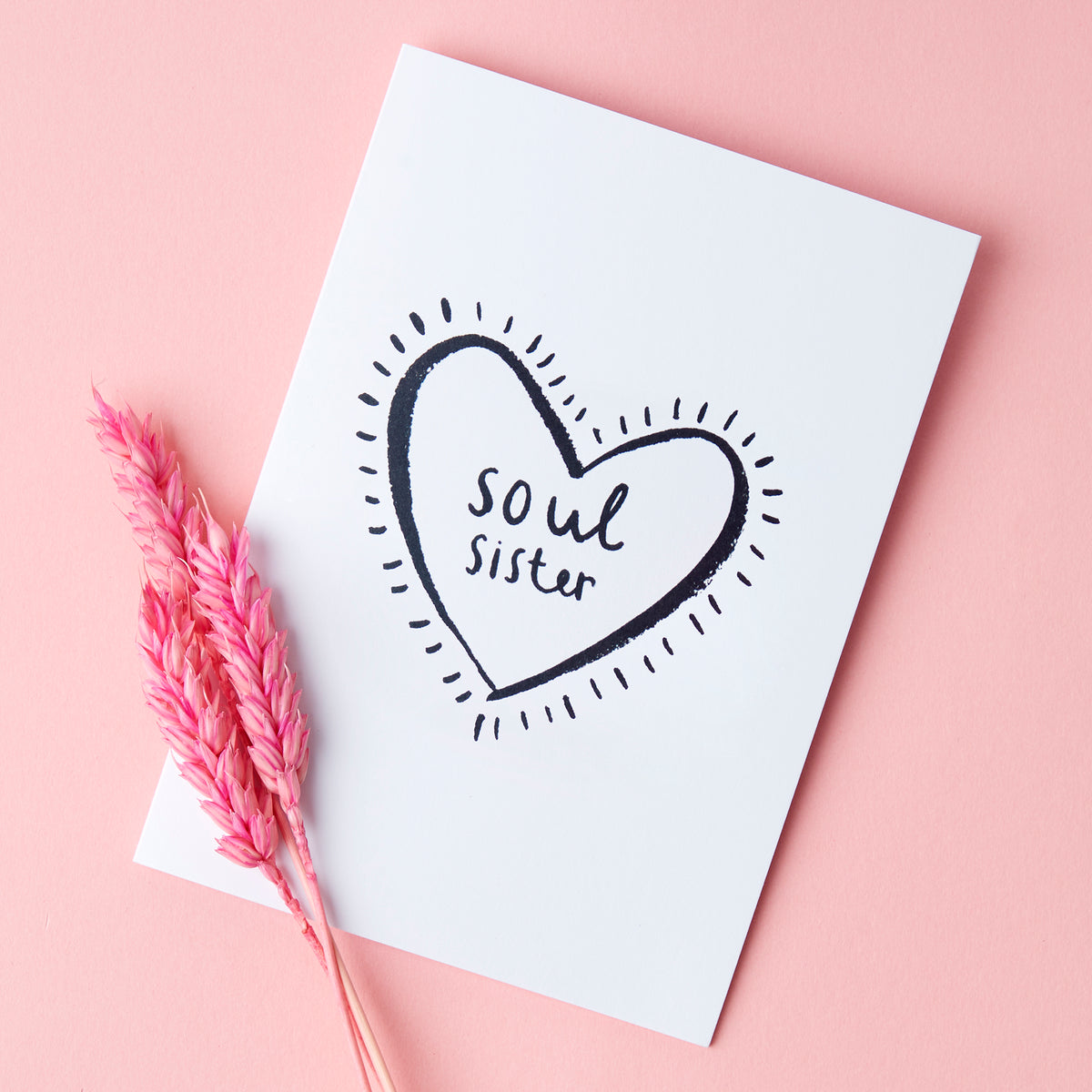 Soul Sister' Palentine's Friendship Greeting Card