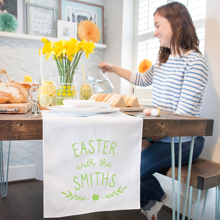 Easter With The...' Personalised Table Runner