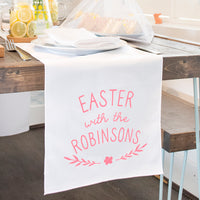 Easter With The...' Personalised Table Runner