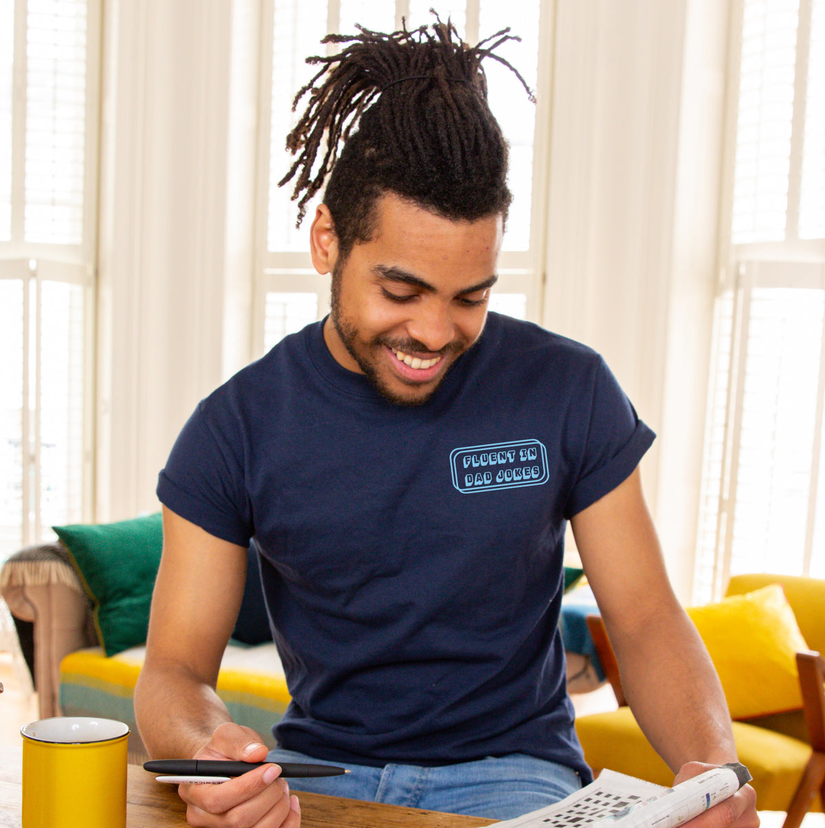 Fluent In Dad Jokes' Men's T-Shirt