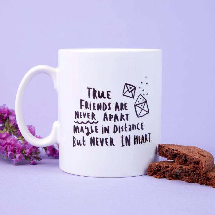 'True Friends Are Never Apart' Friendship Mug