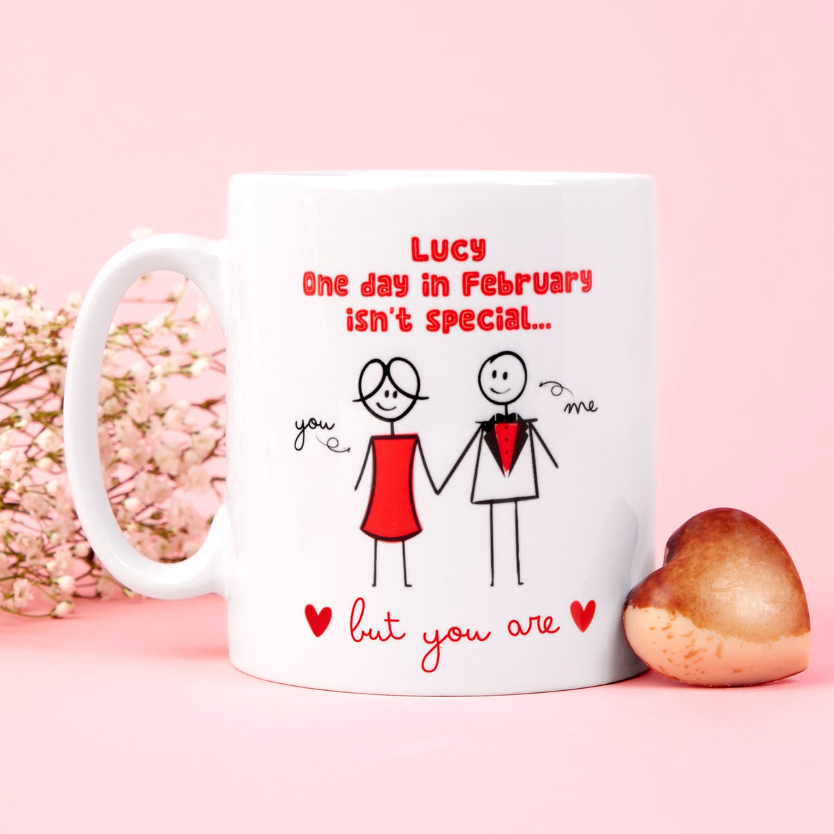 Personalised Valentines His & Hers Mug