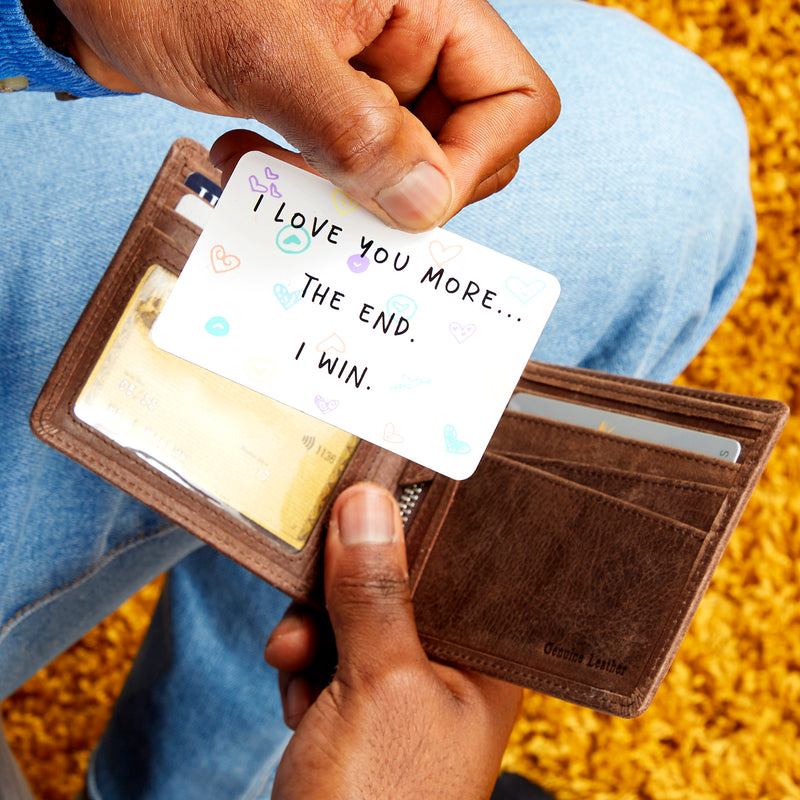 I Love You More Wallet Keepsake Card