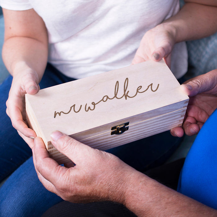 Personalised Name Wooden Watch Box