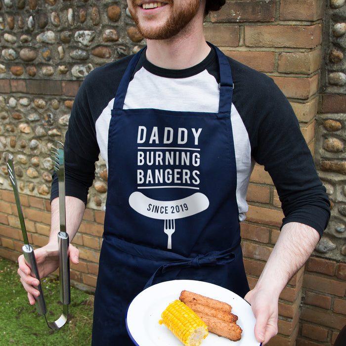 Personalised Burning Bangers Bbq Apron