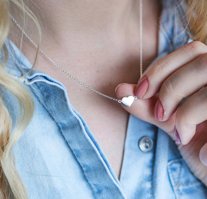 Great Mums Get Promoted To Grandma' Heart Necklace