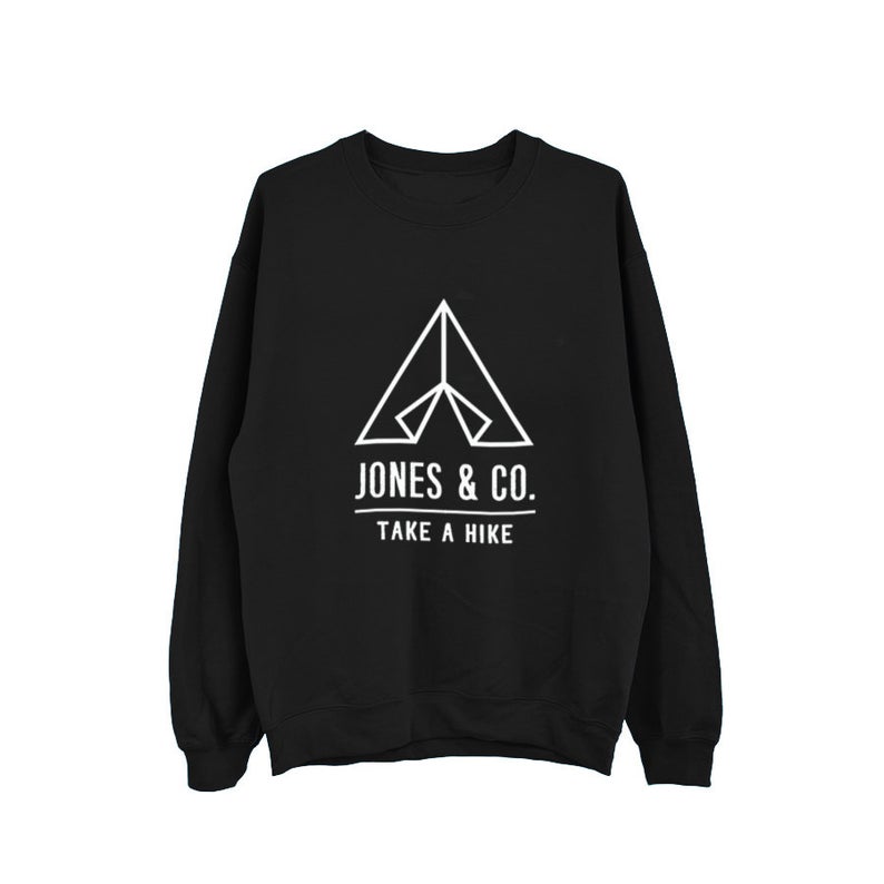 Personalised Surname 'Take A Hike' Adventure Mens Sweatshirt Jumper