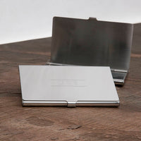 Initial Monogram Personalised Engraved Business Card Holder