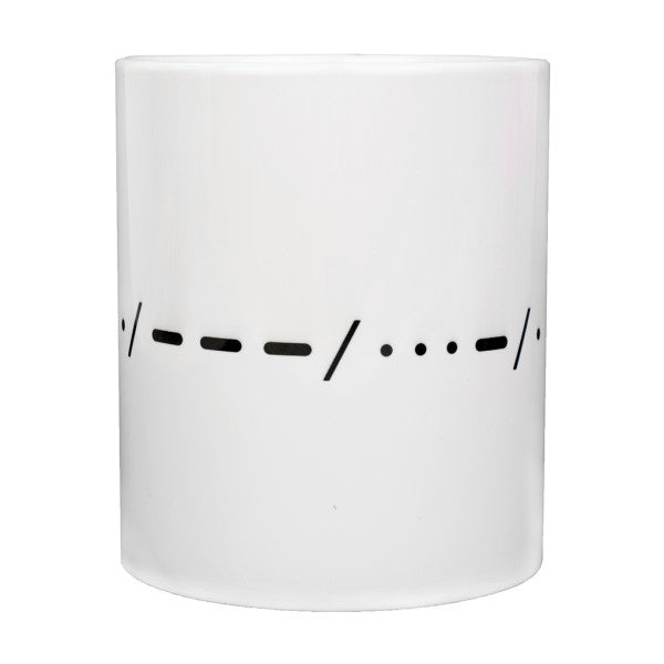 Morse Code "love" Ceramic Mug