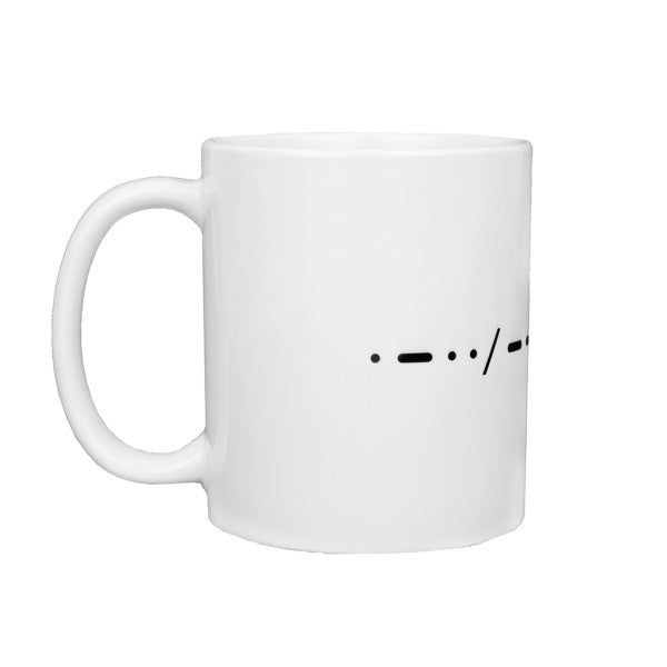 Morse Code "love" Ceramic Mug