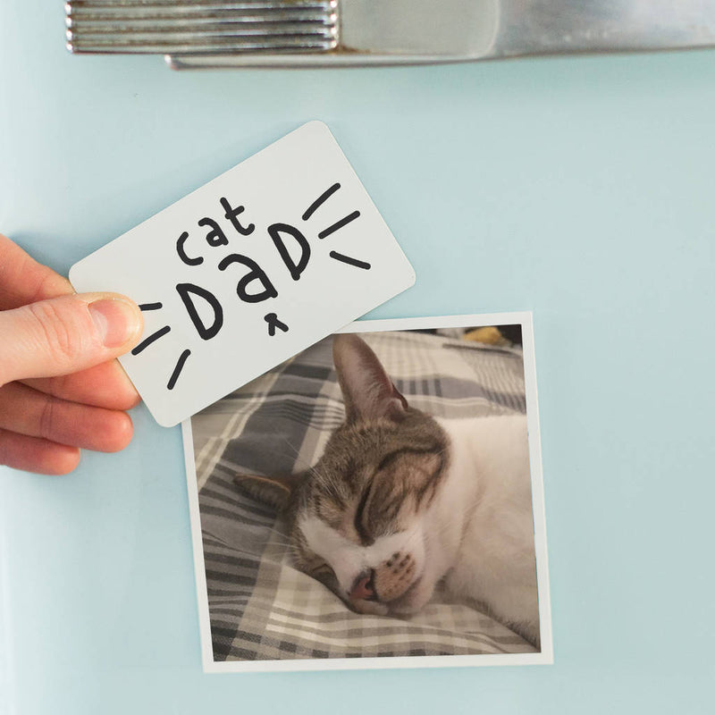 Cat Dad Fridge Magnet