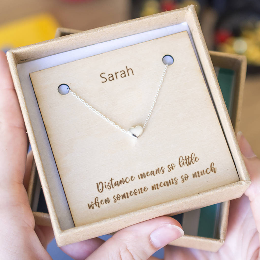 Distance Means So Little' Long Distance Necklace