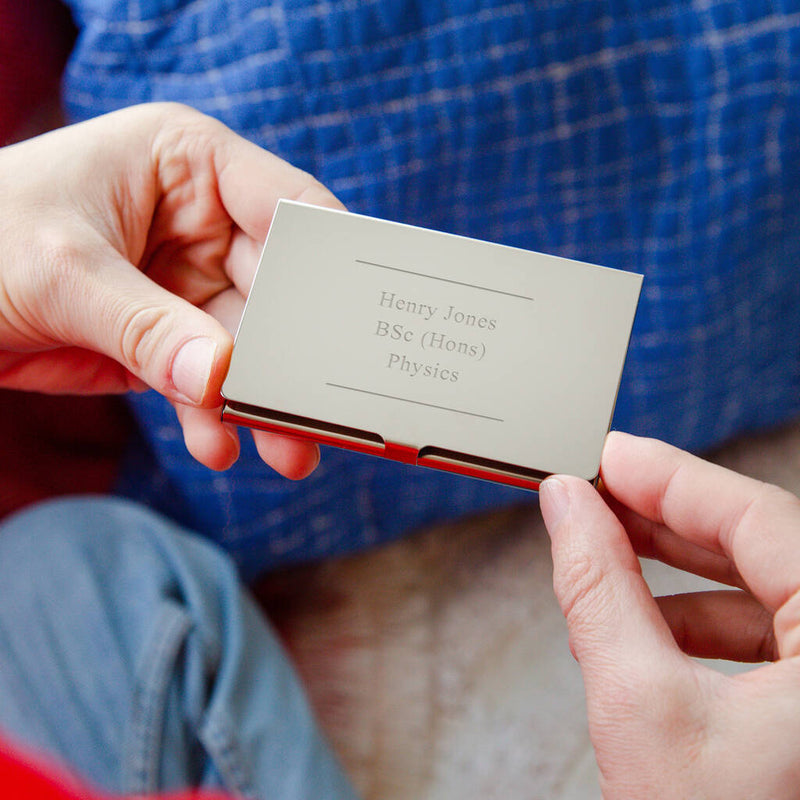 Graduation Name And Letters Business Card Holder