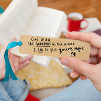 Grandad I Am So Glad You're Mine' Bookmark GOLD