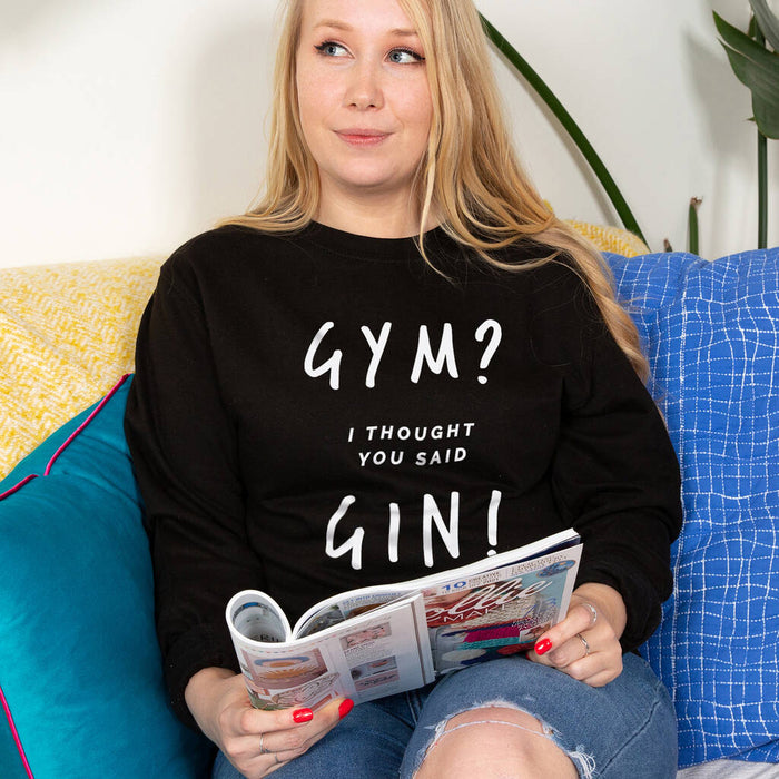 Gym? Gin?– Unisex Sweatshirt Jumper