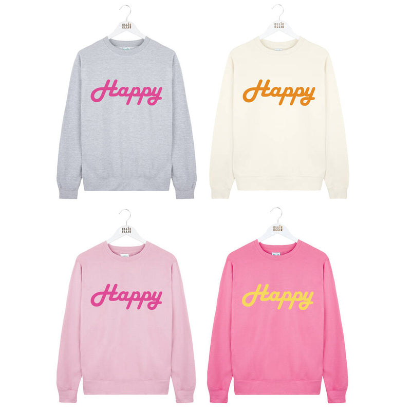 Happy Ladies Sweatshirt Jumper