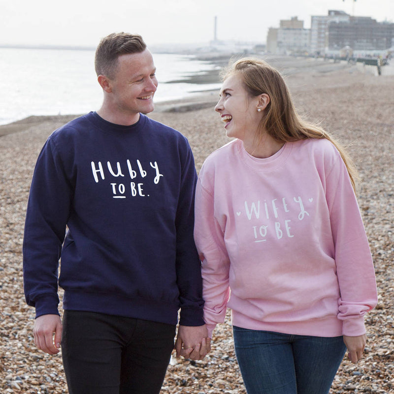 Hubby And Wifey To Be Engagement Sweatshirt Set