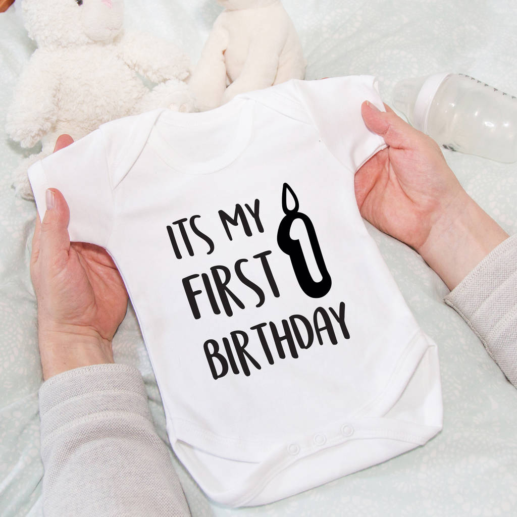 It's My 1st Birthday' Baby Grow Vest / T-Shirt