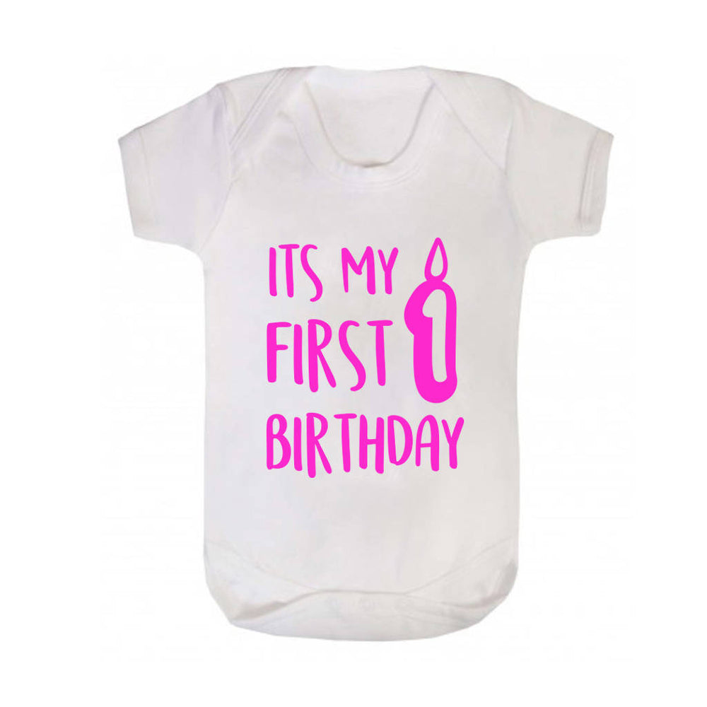 It's My 1st Birthday' Baby Grow Vest / T-Shirt - Ellie Ellie