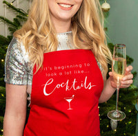 Looks Like Cocktails' Christmas Apron