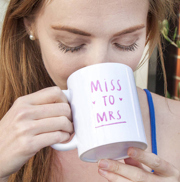 Miss To Mrs Engagement Mug