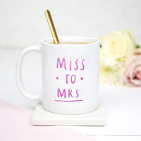 Miss To Mrs Engagement Mug