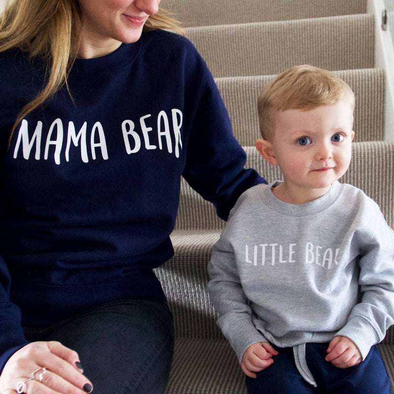 Mum And Me Bear Sweatshirt Jumper Set