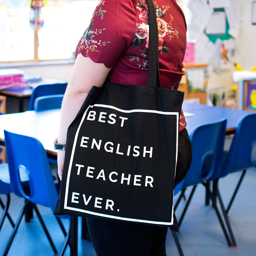 Personalised Best Teacher Ever Tote Bag