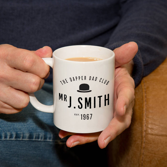 Personalised Dapper Dad Club Mug