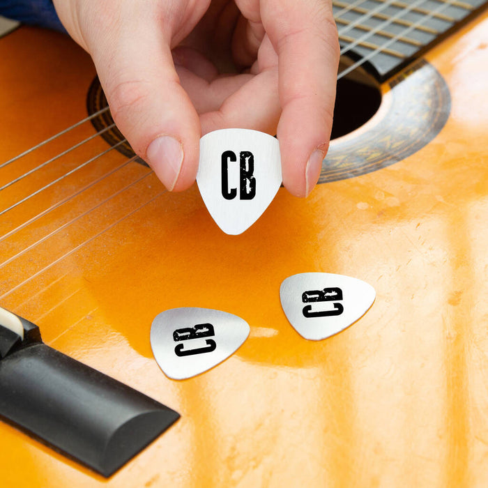 Personalised Initials Guitar Plectrum / Pick