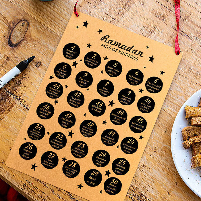 Ramadan Acts Of Kindness Reusable Calendar