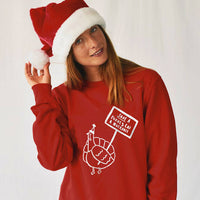 'Save A Turkey' Vegan Christmas Jumper Sweatshirt