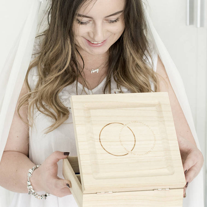 Something Old Something New' Two Rings Wedding Box