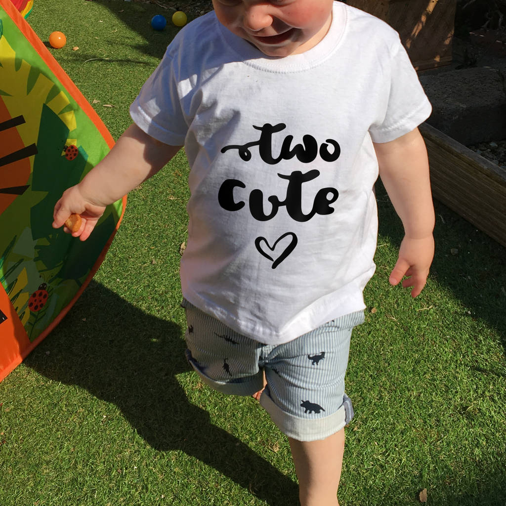 Two Cute' 2nd Birthday T-Shirt