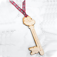 Personalised Santa's Magic Key Christmas Decoration