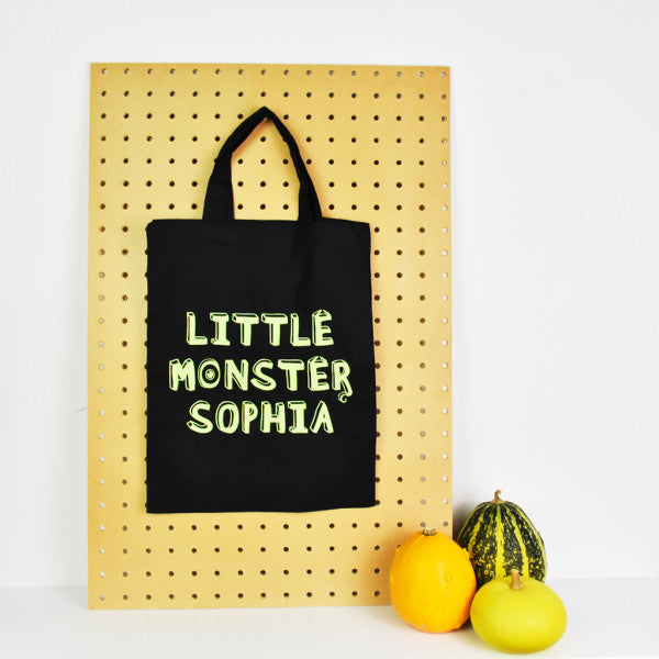 Personalised Little Monster Mini Tote Bag